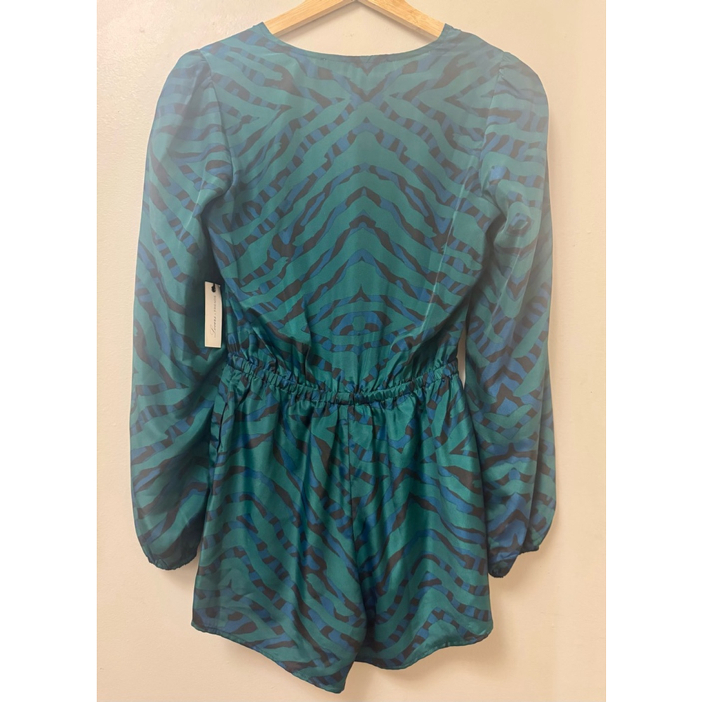 Lovers + Friends Abstract Print Long Sleeve Romper (XS) - Picture 11 of 13